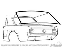 C5ZZ-6542084  | Rear Window Weatherstrip