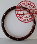 HW14SMRB-A |14" MAHOGANY HALF WRAP - ALUMINUM RIVETS