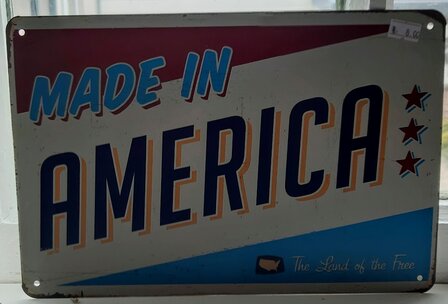 Tekstbord | Made in America