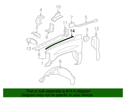 15762820 | Strip-Front Fender Bonding