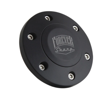 HB6-FS| BLACK BILLET FOREVER SHARP HORN BUTTON - 6 HOLE