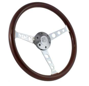 502CH-DW | 15&quot; CHROME SEBRING - DARK WOOD