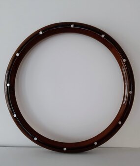 HW14SMRB-A |14&quot; MAHOGANY HALF WRAP - ALUMINUM RIVETS