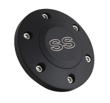 HB6-SS | BLACK BILLET SS HORN BUTTON - 6 HOLE