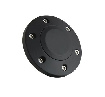 HB6 | BLACK BILLET HORN BUTTON - 6 HOLE